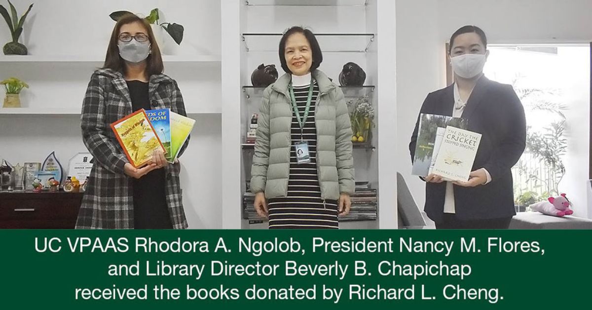 UC receives book donations from Richard Cheng