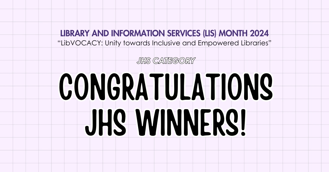Congratulations to all JHS Winners  during the Library and Information Services Month 2024!